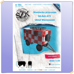 ŚzK 056c Niemiecka przyczepa Sd.Anch. 473 Układ Warszawski 1:33