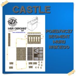 ŚzK C000 CASTLE Mur niski 1 segment 1:87