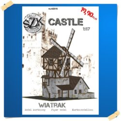 ŚzK C004 CASTLE Wiatrak z zabudowaniami skala 1:87