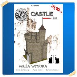 ŚzK C008 CASTLE Wieża wysoka skala 1:87
