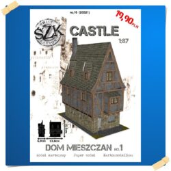 ŚzK C016 CASTLE Domek mieszczan no.1 skala 1:87