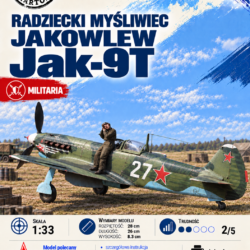 Jakowlew Jak-9T 1:33 – model kartonowy myśliwca | ŚzK 014 NEW