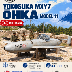 Yokosuka MXY7 Ohka Model 11 1:33 – model kartonowy japońskiego samolotu kamikaze – ŚzK 015 NEW