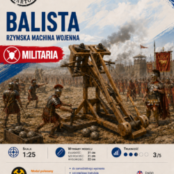 Balista rzymska 1:25 – model kartonowy rzymskiej machiny wojennej – ŚzK 028