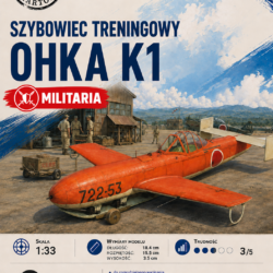 Ohka K1 1:33 – model kartonowy japońskiego szybowca treningowego – ŚzK 031