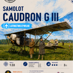 Caudron G.III 1:33 – model kartonowy francuskiego samolotu z I wojny światowej – ŚzK 033