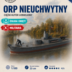 ORP Nieuchwytny 1:100 – model kartonowy polskiego ciężkiego kutra uzbrojonego – ŚzK 043