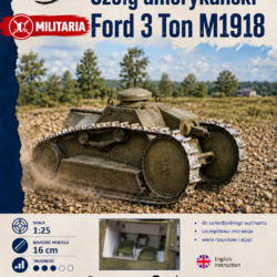 Ford 3-Ton M1918 1:25 – model kartonowy amerykańskiego czołgu lekkiego – ŚzK 053