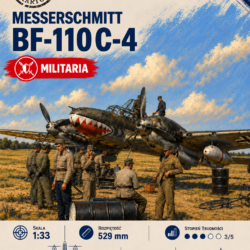 Messerschmitt Bf 110 C-4 1:33 – model kartonowy niemieckiego ciężkiego myśliwca – ŚzK 055