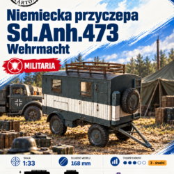 Sd.Anh.473 1:33 – model kartonowy niemieckiej przyczepy Wehrmachtu – ŚzK 056a