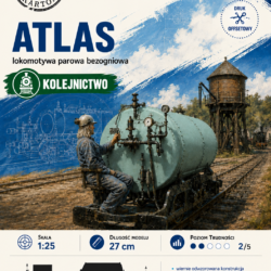 Atlas 1:25 – model kartonowy bezogniowej lokomotywy parowej – ŚzK 059