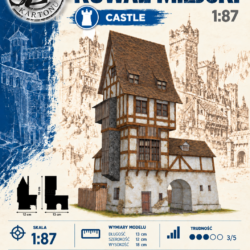 Kowal miejski 1:87 (H0) – model kartonowy budynku do makiety średniowiecznej – ŚzK C001