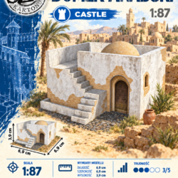 Domek arabski 1:87 (H0) – model kartonowy zabudowy orientalnej – ŚzK C023