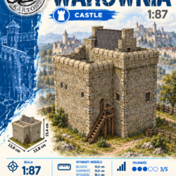 Warownia 1:87 (H0) – model kartonowy średniowiecznej warowni – ŚzK C024